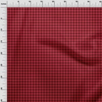 Jednobojna pamučna svilena tkanina s kariranim printom, prugasta tkanina za šivanje širine inča