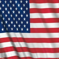Sjedinjene Američke Države-plakat sa zastavom na zidu, 22.375 34
