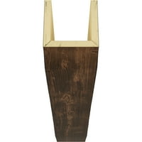 Ekena Millwork 6 W 6 h 16'l 3-strana s pijeskom s pješčanim edurathane fau Wood Strop Grep, premium star