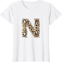 Sjajno pismo n početno ime majice leopard Chepeetah