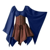 Srednjovjekovna haljina za žene, renesansna haljina, Plus veličina, gotička punk haljina, Irske korzetne haljine,
