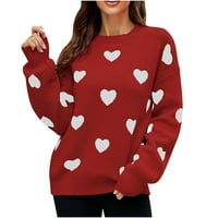 Ženski džemperi u donjem rublju - ležerni široki pulover s dugim rukavima s okruglim vratom, ženski džemperi,