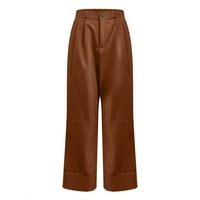 Hlače za žene modni prijedlozi modne ljetne casual hlače s labavim džepovima, jednobojne hlače s patentnim zatvaračem