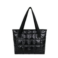 ; Odrasle prošivene najlonske torbe na rame u retro stilu ženske jednobojne torbe
