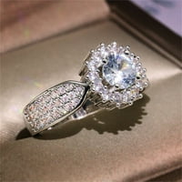 Miyuadkai prstenovi kamen bijeli vjenčani nakit zaručnički zaručnici Ženski prstenovi prstenovi nakit a 5