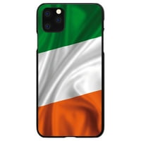 Slučaj za iPhone - Prilagođeni ultra tanki tvrdi crni plastični poklopac - Irska za mahanje zastave - Pokažite