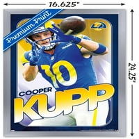 Zidni poster Los Angeles Rams-Cooper Kupp, uokviren 14.725 22.375