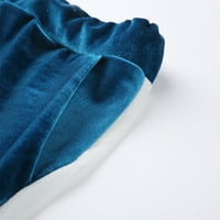 ; Brzosušeće Rastezljivo zimsko odijelo kontrastne boje s baršunastim reverima, casual Trenirka u plavoj boji