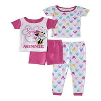 Minnie Mouse Toddler Girl Kratki rukav Snug Fit Cotton Pidžama, set