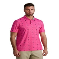 Monge muški tiskani golf polo - veličine s do 3xl