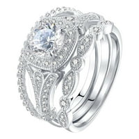 prstenovi za žene luksuzni višeslojni set prstenova elegantni prsten od rhinestona prilagođeni nakit poklon za