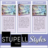 Stupell Home dekor tiskana karta uokvirena umjetnički tisak