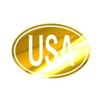 Naljepnica Sjedinjenih Američkih Država Ovalna naljepnica naljepnica u Die Cut - samozadovoljni vinil - otporni