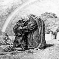Prispodoba o izgubljenom sinu Rudolfa Schaefera, 1878. - tiskanje plakata