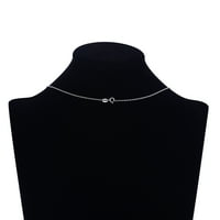 Sjajni fini nakit s imitacijom dijamanta ogrlica od dupina od srebra