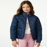 Lagana prošivena jakna za djevojčice, veličine 4-18