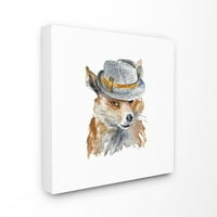 Zabava šešir moda za životinje akvarel Slikarstvo platno zidna umjetnost Lanie Loret