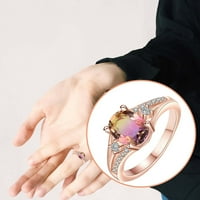 Prstenovi za prodaju prirodnog kamena za mladence vjenčani prsten s prilagođenim šarmom veličina nakita 5-Pokloni