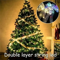 16.4 32,8ft božićno drvce vrpce LED božićni luk vilinski nizovi lampica xmas ukras drveća ukras