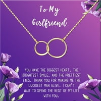 Anavia do moje djevojke poklon za ogrlicu, poklon za karticu za GF, nakit za djevojku, poklon za rođendan djevojke,