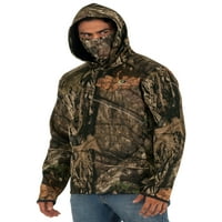 Mossy Oak Muška kapuljača Tech Fleece s ugrađenim vratama za vrat