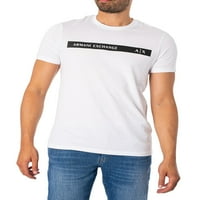 Armani Exchange majica logotipa, bijela