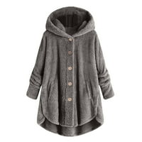 Rasprodaja Ženskih jakni u donjem dijelu jesen-zima Ženski plišani Gornji dijelovi Plus veličine na kopčanje preveliki