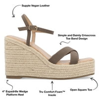 Kolekcija Journee Womens Raniya Tru Comfort Foam Espadrille platforma klinaste sandale