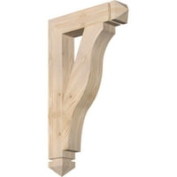 Ekena Millwork 1 2 W 18 D 30 H Funston Arts & Crafts Smooth Bracket, Douglas jel