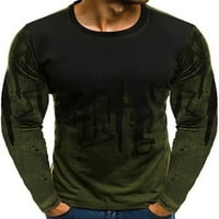 Haite muškarci vrhovi posada vrat majice majice kamuflažni tisak majica muški pulover muški dugi rukav osnovni