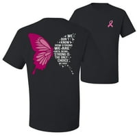 Divlji Bobby je jak jedina je opcija da imamo mušku majicu s majicom s rakom dojke leptira, crna, srednja