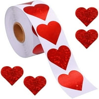 Valentinovo dekorativne naljepnice za Valentinovo Naljepnice Pribor Glitter Dan ljubavi ukras srce zid naljepnica