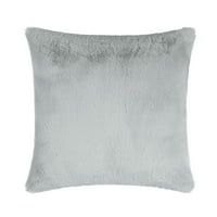 Krzneni jastuk od 18, 18, siva, kvadratna, komad