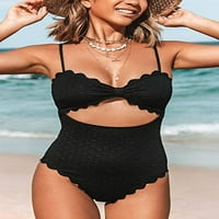 Tianlu ženski kupaći kostim seksi crni izrezi