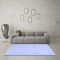 Moderni pravokutni tepisi za sobe u jednobojnoj plavoj boji, 7 '10'