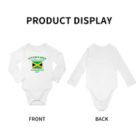 Svi vole lijepog jamajčanskog dječaka bebe dugačak paleti bodysuit romper