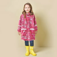 Odjeća za dječake i djevojčice kišne jakne s kapuljačom s printom iz crtića, vodootporna gornja odjeća otporna