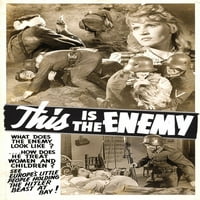 Ovo je neprijateljska plakata Art 1942. Filmski plakat Masterprint