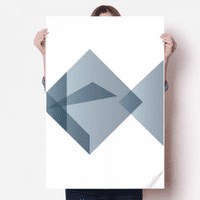 Origa riba geometrijski oblik naljepnica ukrašavanje plakata playbill tapeta prozor naljepnica