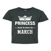 - Majice i majice za velike dječake-rođendanski poklon princeze rođen je u ožujku