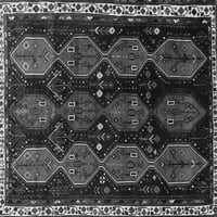 Tradicionalni perzijski tepisi za sobe okruglog oblika u sivoj boji, promjera 5 inča