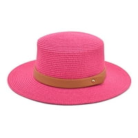 + Retro kaubojski šešir za jahanje u zapadnom stilu kožni remen široka kapa slamnati šešir