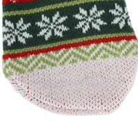 Božićni ukrasi, prekrasni pleteni čarapa topli osjećaji viseće se za božićna drvca za božićnu zabavu za kamin