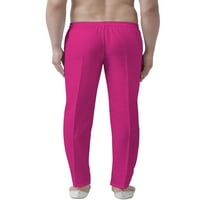 Eloria muški vrhunski udobnost ravna fit ravna prednja haljina Pant Pidamas, boja: fuscia ružičasta, veličina: