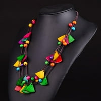 Modna trokutasta geometrija HEMOTON Bohemija Stil Stil višeslojna ogrlica za djevojčice dame žene