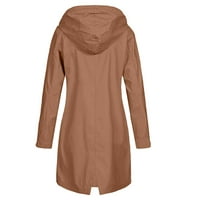 Strungten Ženski Obična odjeća za kišu na otvorenom Plus Size Plašt s kapuljačom ветрозащитная dugu jaknu, Kaput