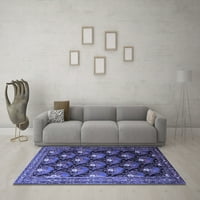 Tradicionalni tepisi u perzijskoj plavoj boji, kvadrat 7 stopa