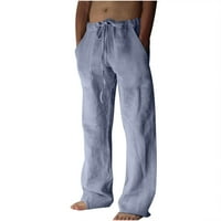 ; Muške hlače za trčanje širokog kroja - Ležerne udobne plave veličine