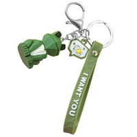 PVC privjesci za ključeve s geometrijskim licem privjesak za ključeve viseći dekor za novčanik torbica ključ automobila