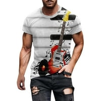 Muške majice casual okrugli vrat kratki rukav 3D print majica bluza majica majica majica muške majice grafički